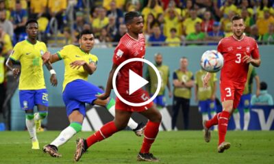 WATCH (video): Casemiro crashes home!The Brazilian star blasts in half-volley as Brazil snatch late lead over Switzerland! Pure class 10 Sportelo
