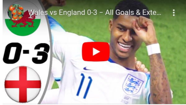 (VIDEO) Watch : Wales vs England Goals and Extended Highlights 1 Sportelo