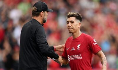 Jurgen Klopp and Roberto Firmino