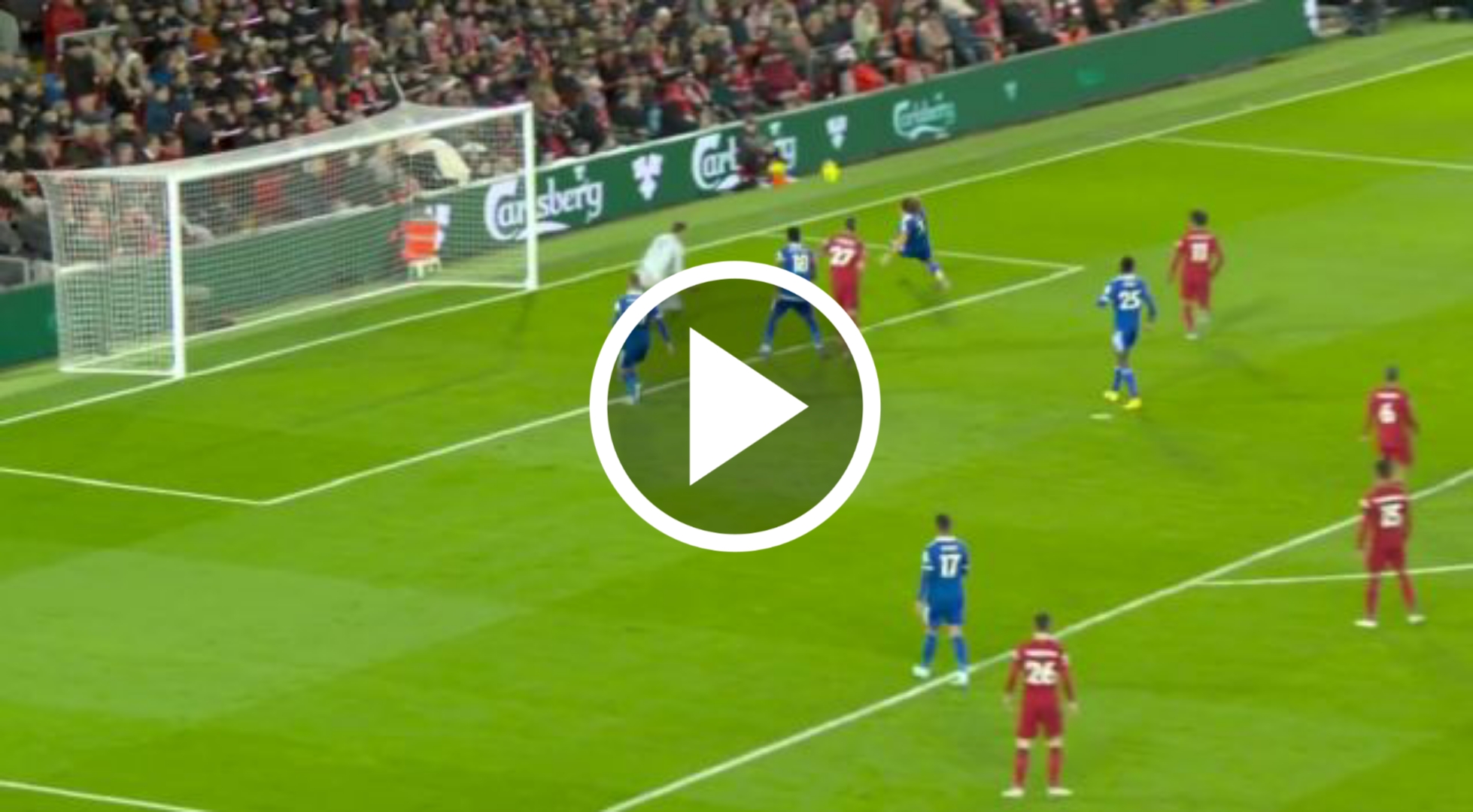 (Video) Watch Leicester city's Wout Faes on for hat-trick of own goals to get Liverpool 2-1 up in hilarious first-half 1 Sportelo