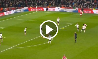 (Video) Goal!!- Watch Bukayo Saka gives Arsenal the lead with long-range stunner 65 Sportelo