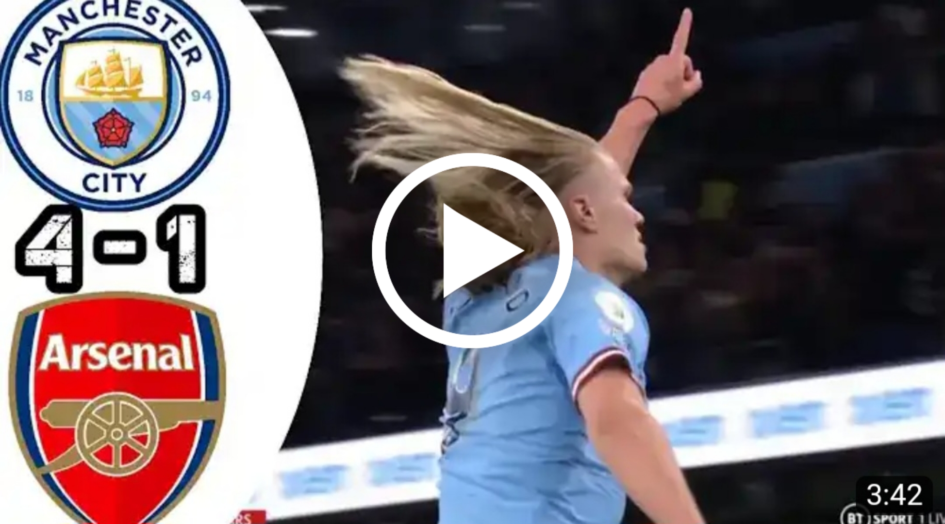 (Video) Watch: Highlights Manchester City vs Arsenal | 4-1 | Extended Highlights & Goals Primer League 2023 1 Sportelo
