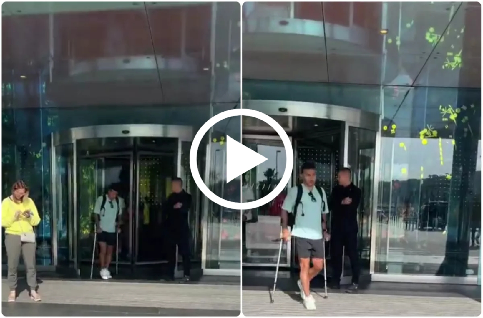 (Video) Watch: The moment Liverpool star was spotted leaving hospital on crutches with season over 1 Sportelo