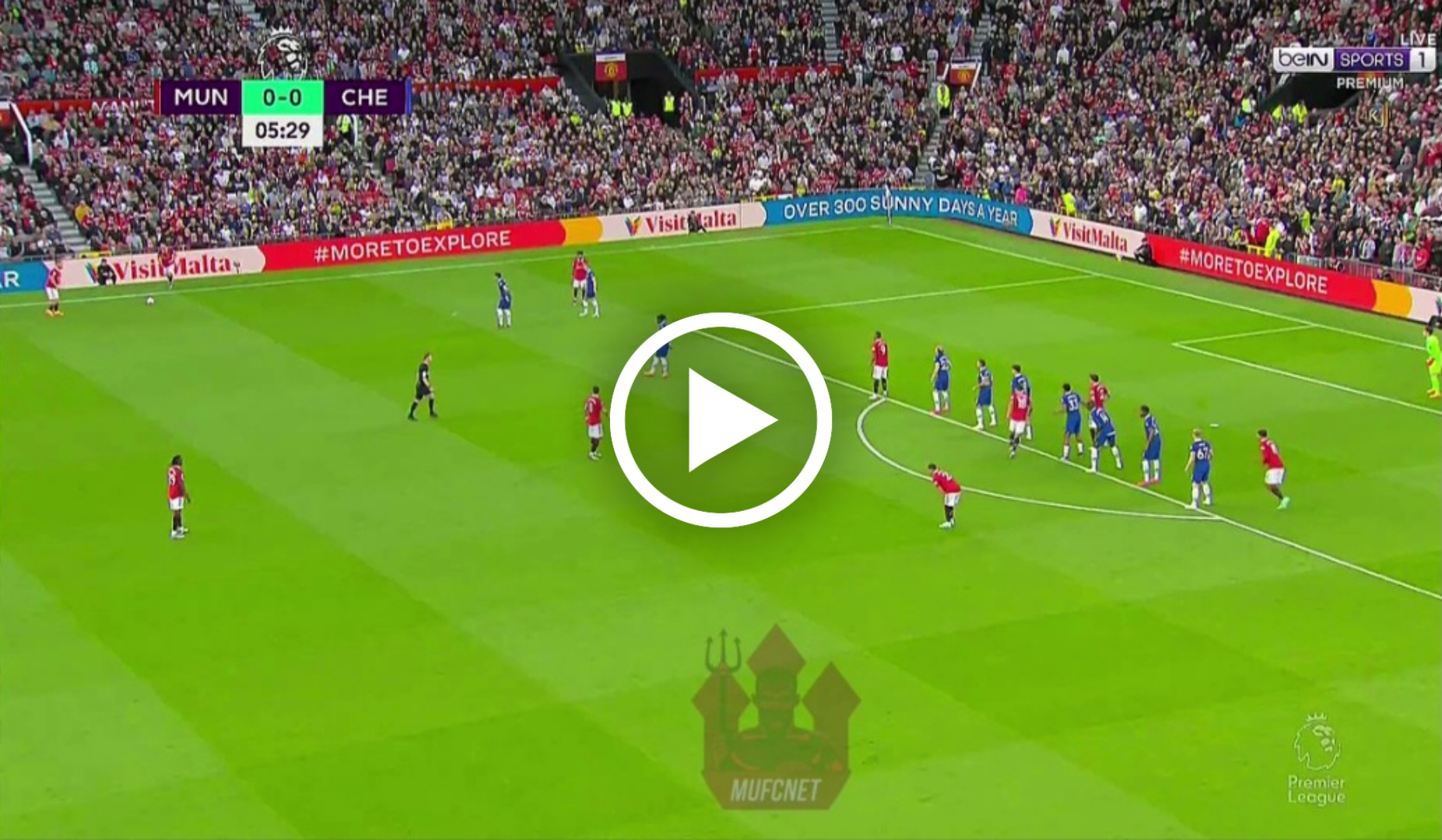(Video): Watch: GOAL! Man United 1-0 Chelsea Casemiro ruthless header 1 Sportelo
